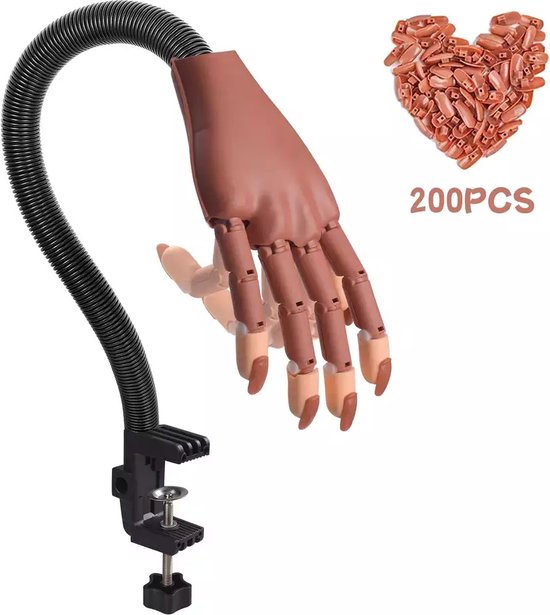 Oefenhand voor Nagels Nailtrainer Nagel Oefenhand Inclusief 200