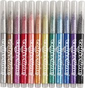 Set de stylos à paillettes Colortime 12 pièces