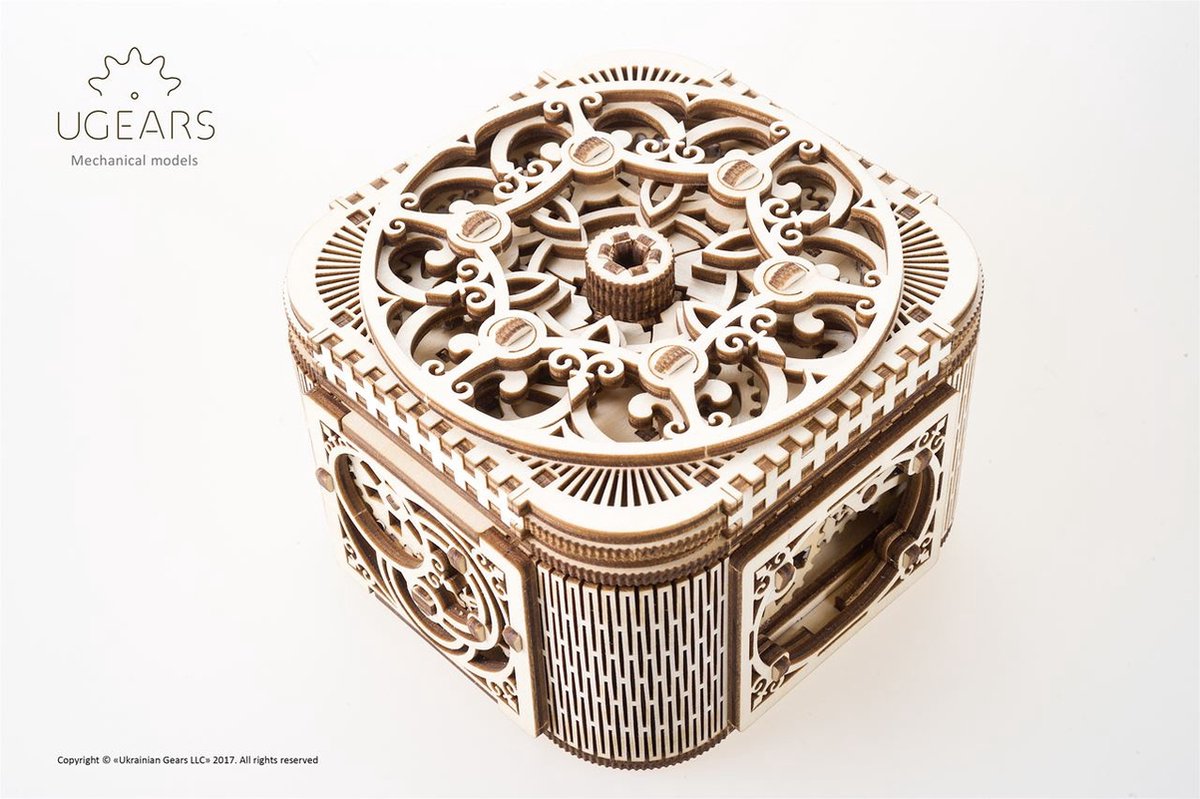 UGEARS Houten 3D Model - Juwelendoosje — afbeelding 6