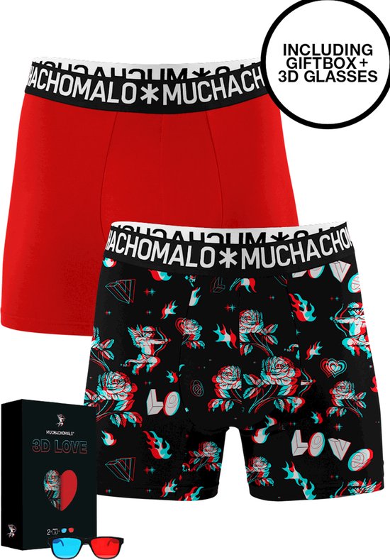 Muchachomalo-2-pack onderbroeken voor mannen-Elastisch Katoen-Boxershorts -  Maat M | bol.com