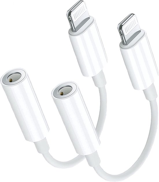 Apple Lightning naar jack geschikt voor iPhone Lightning jack Lightning naar aux