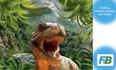 F4B Peinture de diamants T- Rex 40x50cm | Pierres rondes | Dinosaure | T Rex | Dino | Dinosaures | Forfait Adultes et Enfants