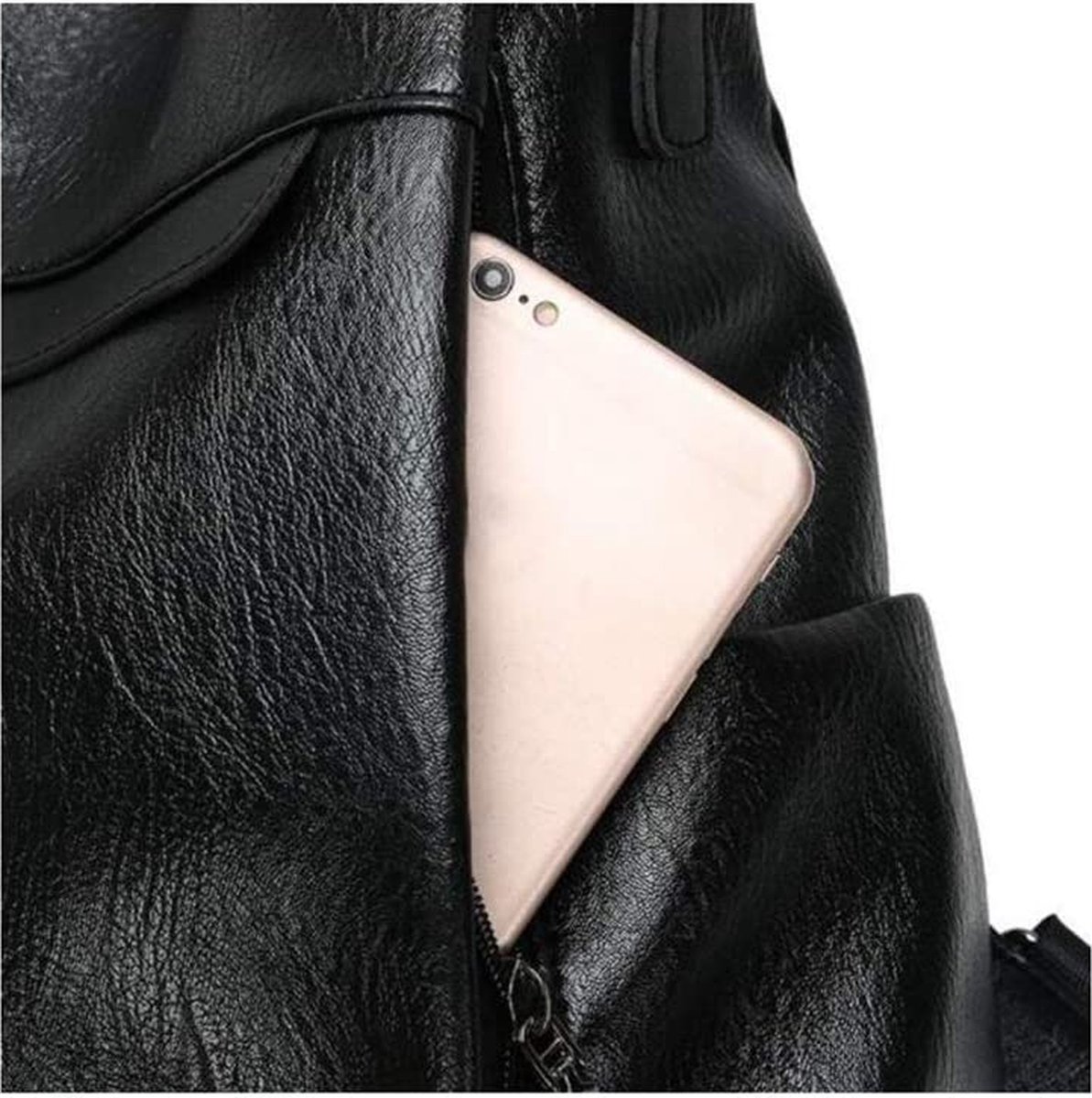 Shepretty Dames Anti-diefstal Rugzak Schoudertas Vrije Tijd Schooltas Anti Diefstal 8864 Zwart 6797690ee9eb700e2804494e
