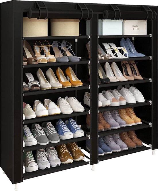 30D x 120W x 110H centimeter Schoenenrek - schoenenkast - voor het opbergen van schoenen - ruimtebesparend - voor veel paar schoenen