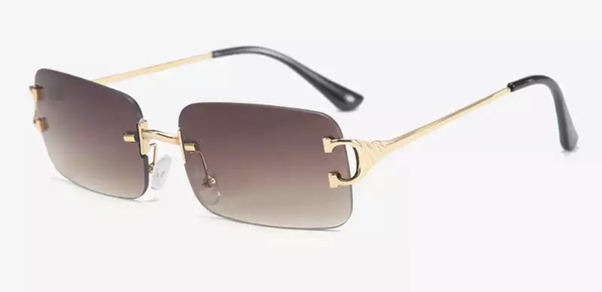 Heren zonnebril - Summer Gold Brown - Dames zonnebril - Sunglasses - Luxe design - U400 protection - HD