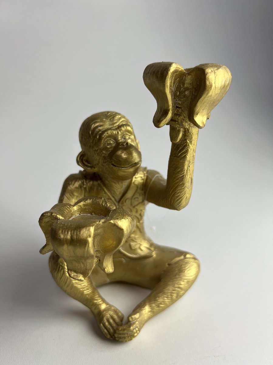 Gouden aap in Oosterse look