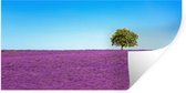 Muurstickers - Sticker Folie - Boom - Paars - Lucht - Lavendel - 160x80 cm - Plakfolie - Muurstickers Kinderkamer - Zelfklevend Behang - Zelfklevend behangpapier - Stickerfolie
