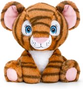 Pluche knuffel dieren tijger 25 cm - Knuffelbeesten speelgoed