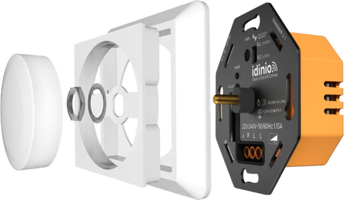 IDINIO Smart LED dimmer - verlichting dimmer via WIFI met app - 0-300W -  Universeel | bol.com