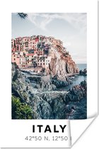 Poster Cinque Terre - Amalfi - Italië - Zomer - 60x90 cm