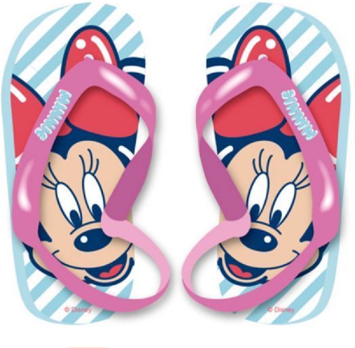 Disney - Minnie Mouse - teenslippers - met elastisch hielbandje - maat 24 - blauw