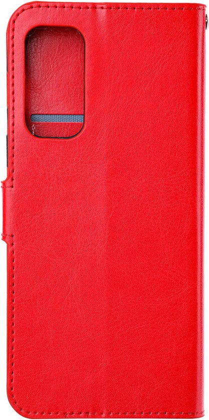 Xiaomi 12 Pro Bookcase Rouge - Étui Portefeuille avec Protecteur d'écran en Glas 3 Pièces - ZT Accessoires