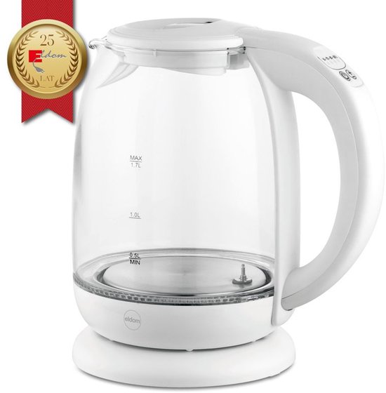 Olvy Waterkoker met Temperatuurregeling - Warmhoudfunctie - Kalkfilter - RVS - Dubbelwandig - Elektrisch - 1.7 Liter - 2200W - Zwart