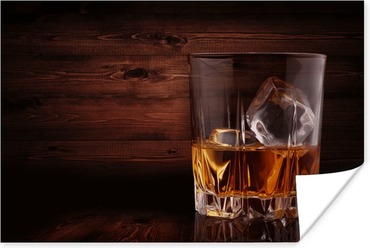 Poster Whiskey - Alcohol - Glas - 90x60 cm