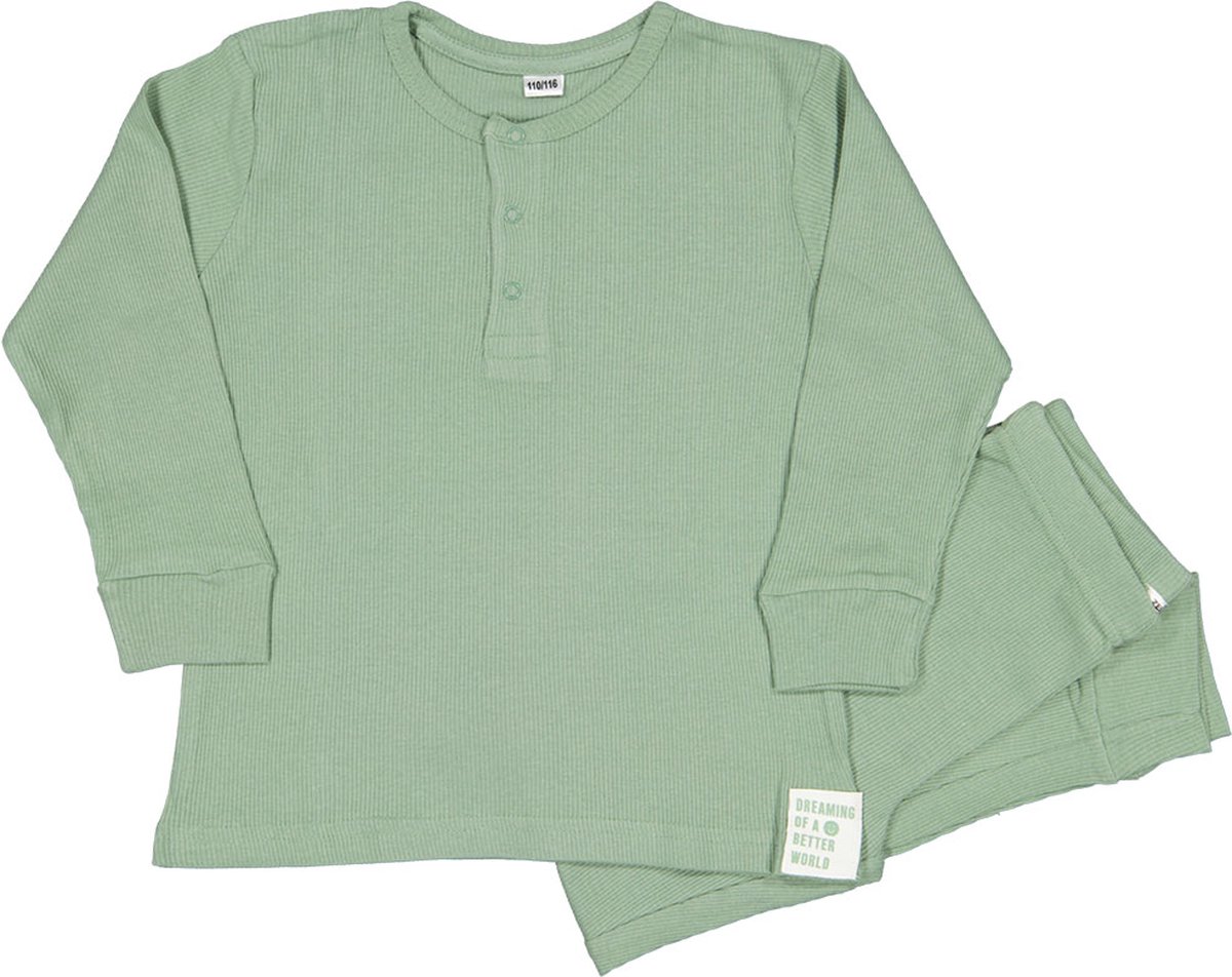 Zeeman kinder jongens pyjama set - groen - maat 92