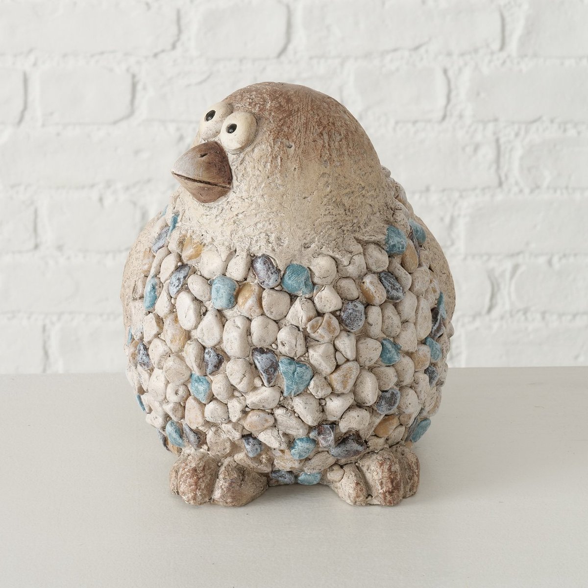 beeld vogel mus frederik kunststof