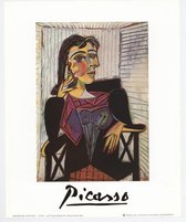 Mini affiche d'art - Portrait de Dora Maar - Pablo Picasso - 24x30 cm