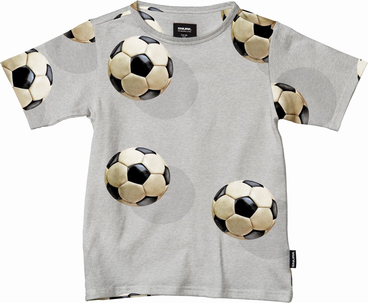 SNURK Fussball Grey T-shirt Kids 92