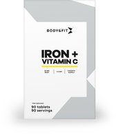 Body & Fit Iron + Vitamin C - Supplement - Vitamine C + Ijzer Tabletten - 90 Stuks