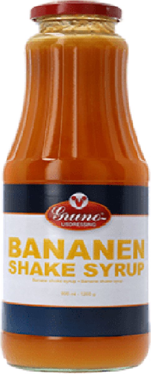 Gruno - Shake Siroop - Bananen - 6 x 1 liter