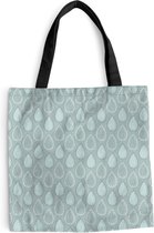 Sac Bandoulière - Sac De Plage - Motifs Shopper - Mer - Goutte - 40x40 cm - Sac Coton