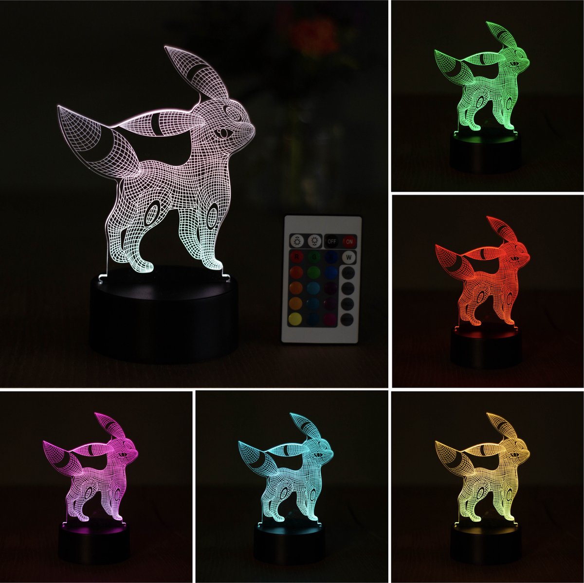 Klarigo®️ Veilleuse - Lampe LED 3D Illusion - 16 Couleurs - Lampe