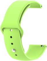 Siliconen bandje - geschikt voor Huawei Watch GT / GT Runner / GT2 46 mm / GT 2E / GT 3 46 mm / GT 3 Pro 46 mm / GT 4 46 mm / Watch 3 / Watch 3 Pro / Watch 4 / Watch 4 Pro - limoengroen