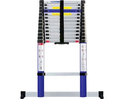 ALDORR Home - Telescoopladder 4,40 meter - met Stabilisatievoet en Soft closing