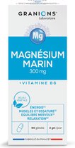 Marine Magnesium 300 mg - Energie - Spieren & Botten - Nerveus Evenwicht - Stress - Gecombineerd met Vitamine B6 6 GRANTIEN - 60 capsules = 20 dagen