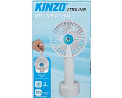 Kinzo handventilator met mistpray mini ventilator voor vakantie. | bol