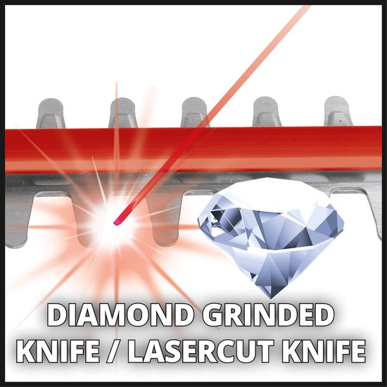 Einhell Accu Heggenschaar GC-CH 1846 Li Solo - Power X-Change - 18 V/Li-ion - Snoeilengte: 46 cm - Tandafstand: 15 mm - Ergonomische handgreep - Excl. accu en lader