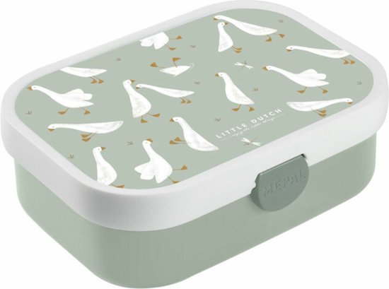 Mepal lunchbox Campus Little Dutch - 750 ml - Broodtrommel met vakjes voor kinderen - Geschikt voor 4 boterhammen - Little Goose