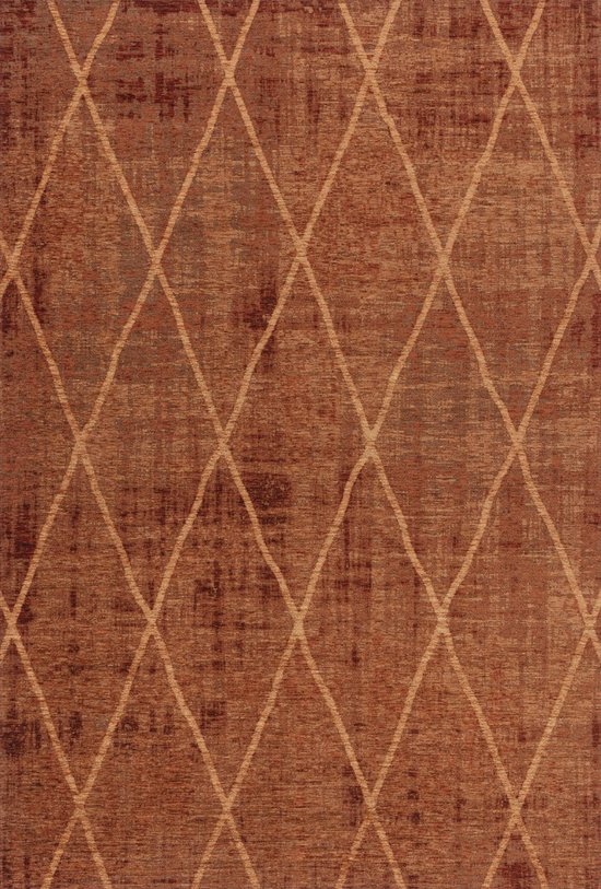 Vloerkleed Brinker Carpets Diamo Cognac - maat 200 x 300 cm