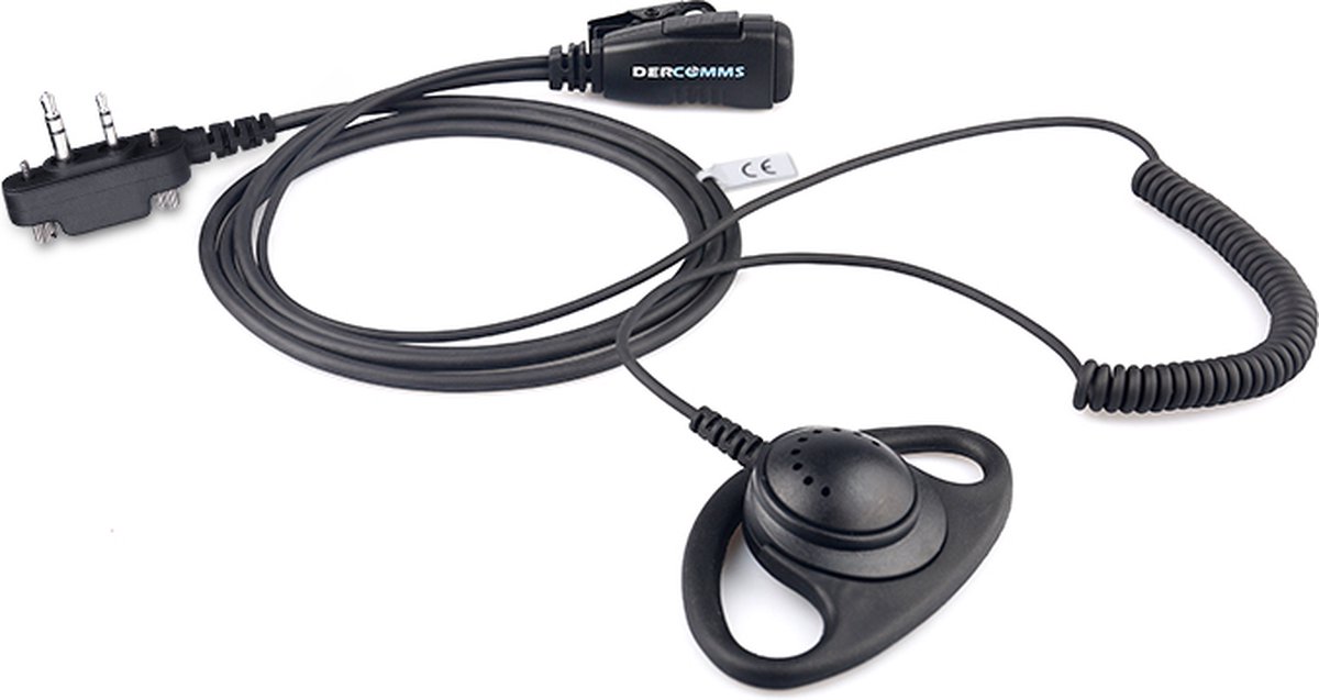 DerComms® ICOM oorschelp voor F22SR, IC-F25SR, IC-F27SR en F29SR portofoon