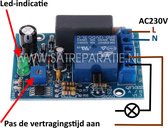 AC 230V Verstelbare Timer Schakelaar module | ventilator timer| AC 230V | 0-100 minuten
