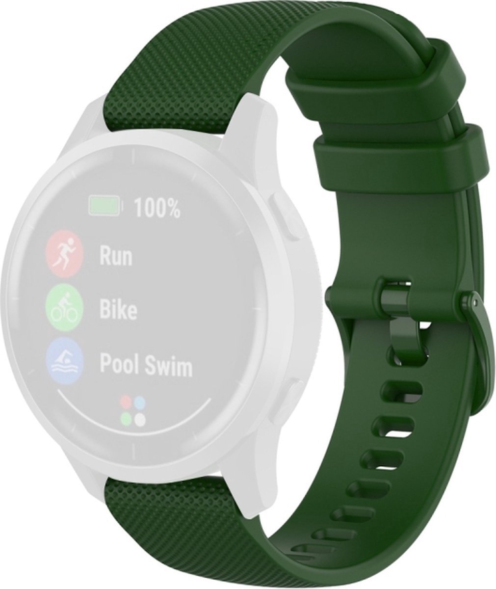 Bandje - donkergroen, geschikt voor Garmin Vivoactive 4 en Venu 2