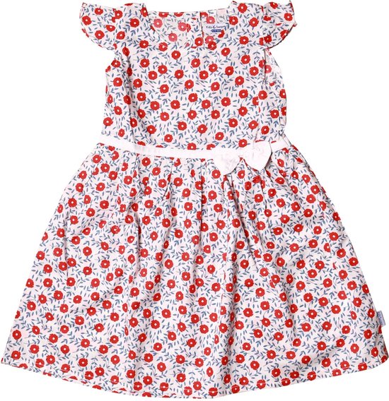 Comfort Care Apparel Rood/wit Bloemetjes jurkje Baby Maat