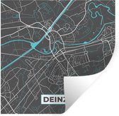 Stickers muraux - België - Deinze - Plan de la ville - Carte - Blauw - Carte - 80x80 cm - Feuille adhésive