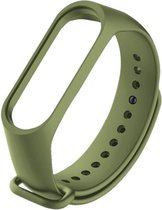 Horlogebandje geschikt voor Mi Band 3/4 - Slimme Horlogeband geschikt voor Mi Band 3/4 - Militair groen