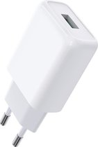 Snellader met Quick Charge 3.0 - Wit - 3A USB Oplaadstekker met Fast Charging - Oplader voor A25, A34, A54, A14, A05s, S24 - Fast Charger