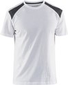 Blaklader T-shirt bi-colour 3379-1042 - Wit/Donkergrijs - XXL