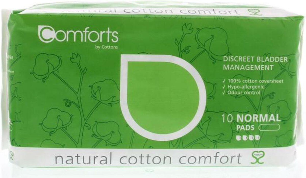Comforts Incontinence Bandage Pro Normal Pads, 10 Piece