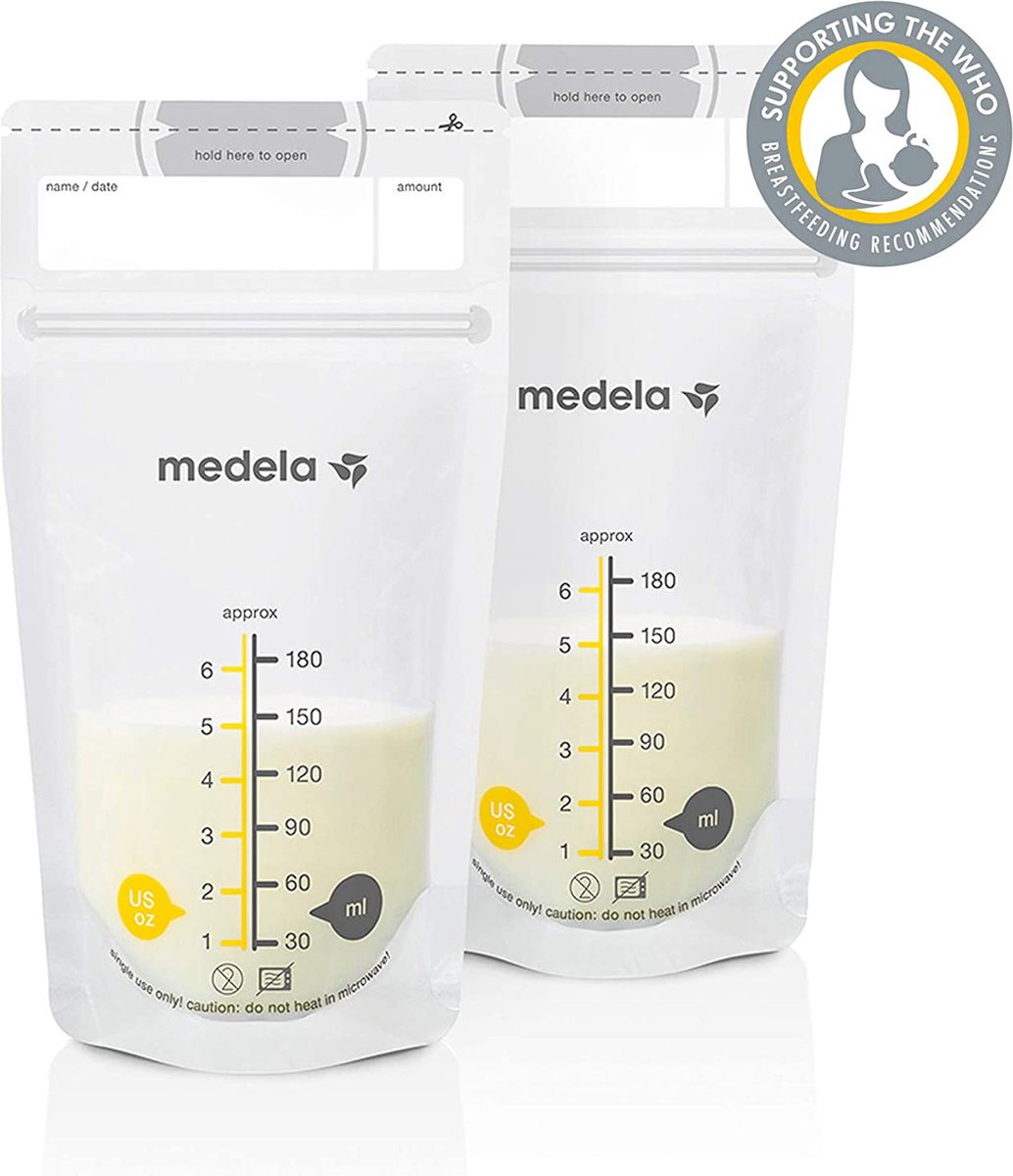 Ensemble Medela de sacs de conservation pour lait maternel de 180 ml - 25  sacs de... | bol.com