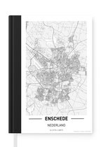 Notitieboek - Schrijfboek - Stadskaart Enschede - Notitieboekje klein - A5 formaat - Schrijfblok - Plattegrond