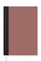 Notitieboek - Schrijfboek - Terracotta - Patronen - Roze - Notitieboekje klein - A5 formaat - Schrijfblok
