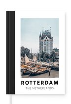 Notitieboek - Schrijfboek - Rotterdam - Nederland - Boot - Notitieboekje klein - A5 formaat - Schrijfblok