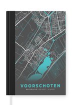 Notitieboek - Schrijfboek - Voorschoten - Stadskaart - Kaart - Plattegrond - Notitieboekje klein - A5 formaat - Schrijfblok