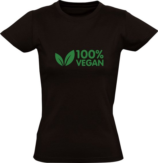 Végétalien 100% T-shirt Femme | Végétarien | Végétarien | végétalien | cadeau | présent  | chemise