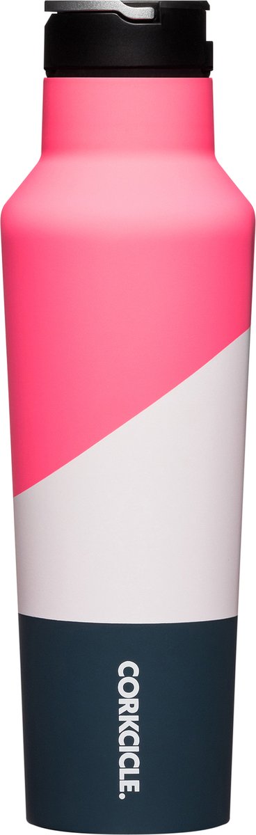 Corkcicle Sport Canteen - ELECTRIC PINK - 2020CEP - 600ml Sport drinkfles 20oz. inclusief rietje