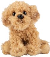 Pluche knuffel dieren Labradoodle hond 13 cm - Speelgoed knuffelbeesten - Honden soorten